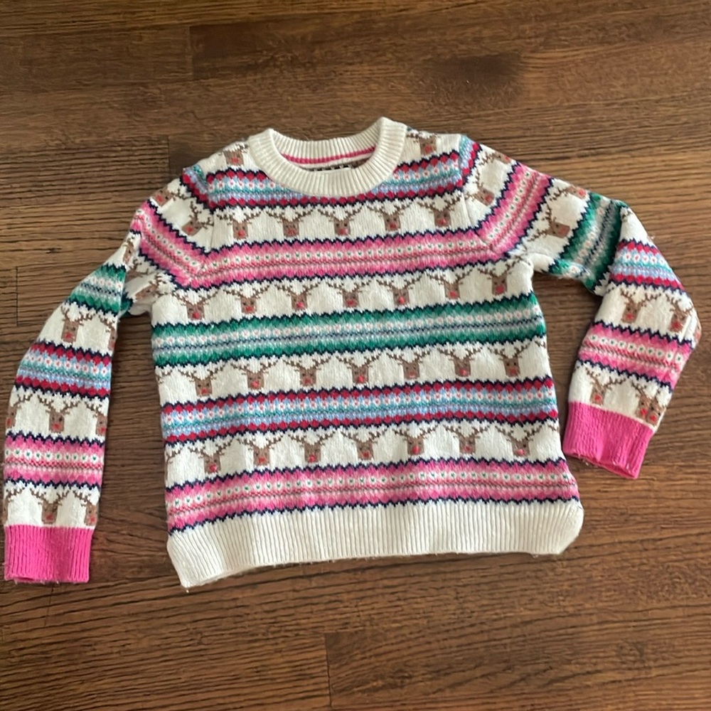 MiniBoden Reindeer Sweater